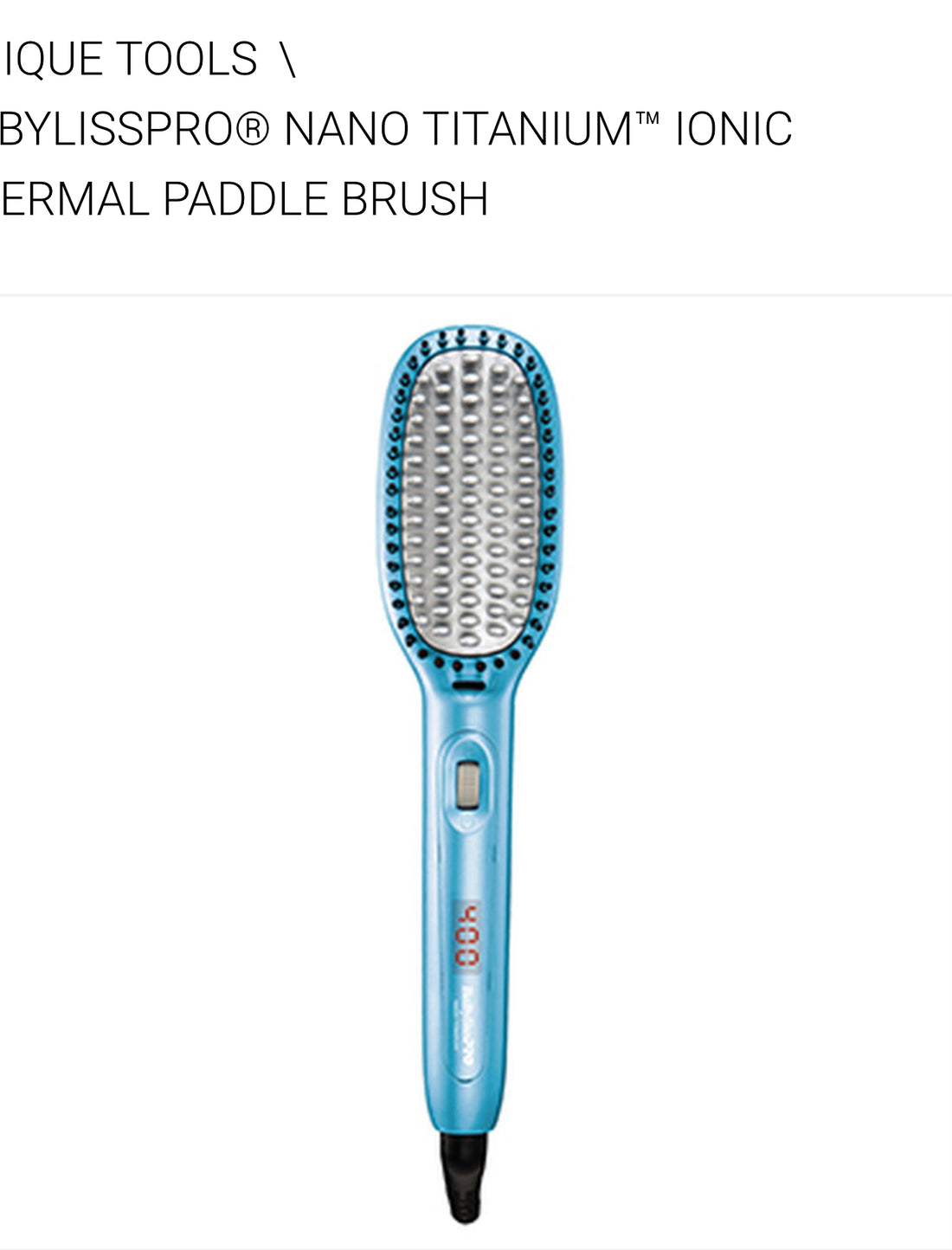 TITANIUM IONIC THERMAL PADDLE BRUSH